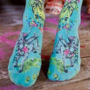 Magnolia Pearl Floral Lamb MP Socks - INCREDIBLY RARE!!